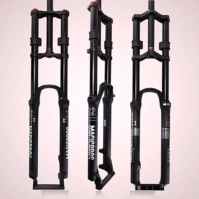 26 27.5 29inch Double Mountain Electric Bike Air Suspension Fork Travel 180mm