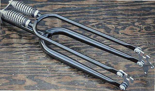 26" Cruiser Bicycle Black DUAL SPRINGER FORK 1" Headset Vintage Schwinn Bike