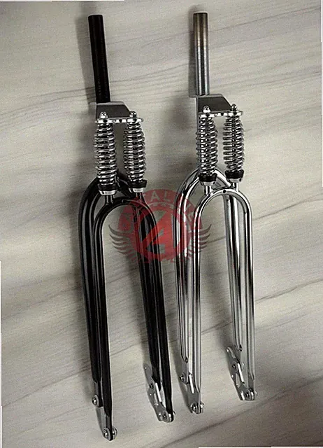 26" Cruiser Bicycle DUAL SPRINGER FORK 1" Headset Vintage Schwinn Chrome/Black.