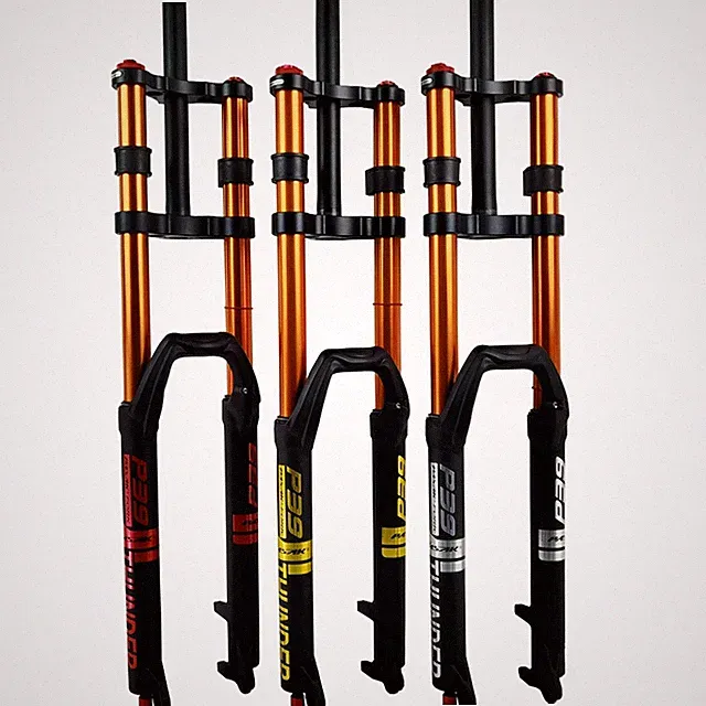27.5/29*2.5inch MTB E-bike Air Supension Double Shoulder Front Fork 150mm Travel