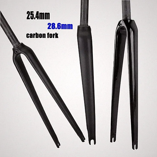 700C Full Carbon Fibre Racing Road Bike Front Fork Dual Steerer Sizes V Brake
