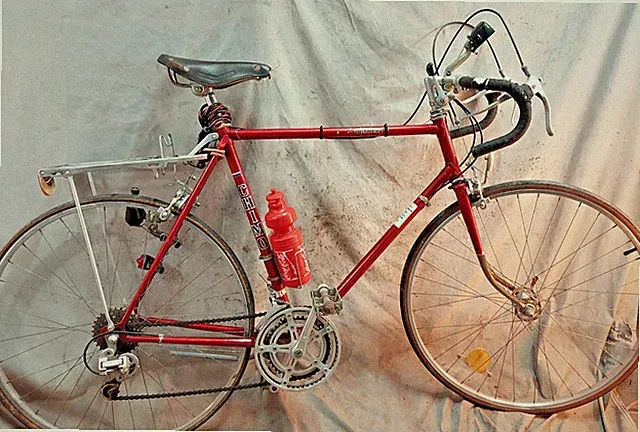 75' Chimo Concourse Vintage Touring Road Bike 60cm Large Lugged Steel Red Double