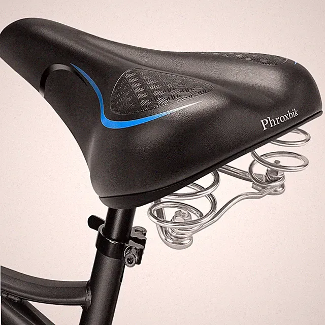 Comfortable Bike Seat with Internal Shock Absorbing Suspension, Soft Memory F...