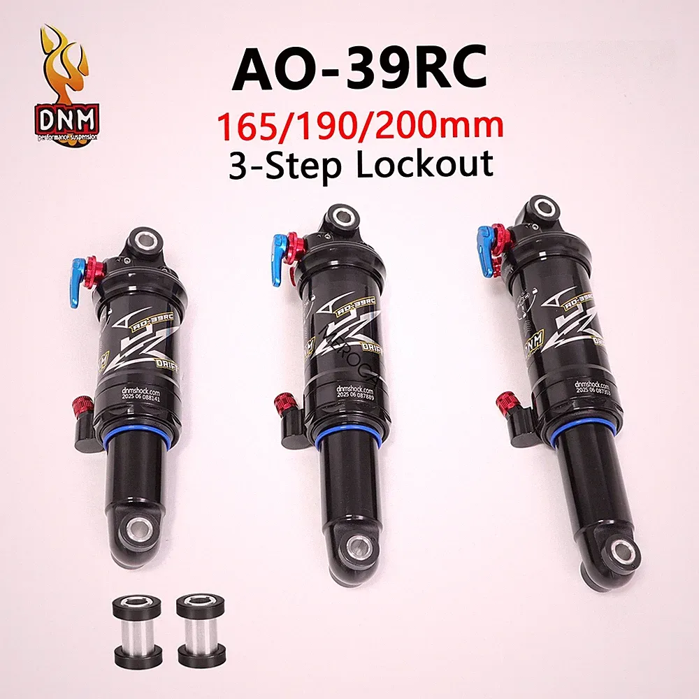 DNM Dual Air Shock Mountain Bike Bicycle Suspension Rear Shock 165/190/200mm MTB
