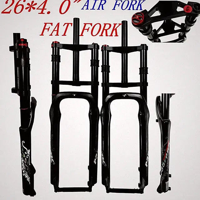 Double Shoulder Fat Bike Front Fork 26x4.0inch Snow Mountain Bicycle Air Fork