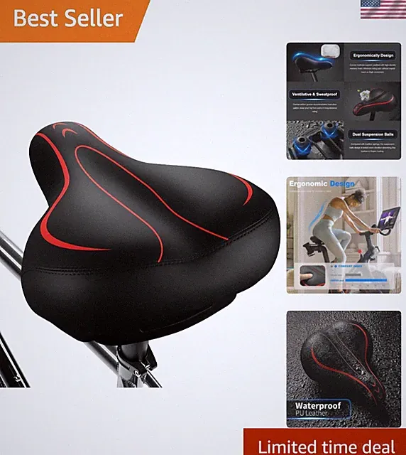 Dual Spring Suspension Bike Seat - Enhanced Comfort for Road and Mountain Bikes