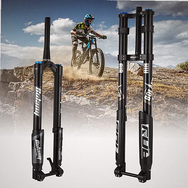 E-Bicycle Air Suspension Damping Fork Rebound Adjustable Thru Axle Inverted Fork