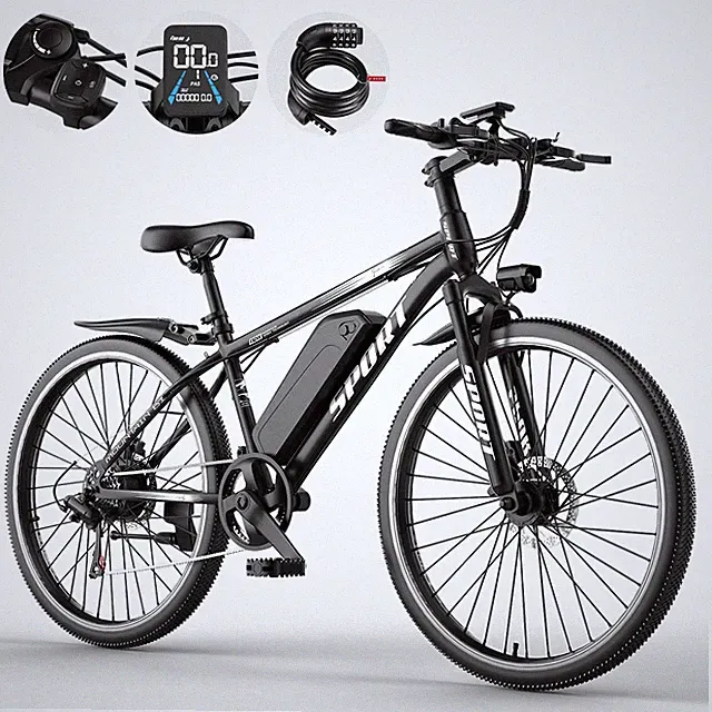 Electric Bike for Adults 1500W 26" E Mountain Bike, 25 MPH & 65 Miles,Dual Brake