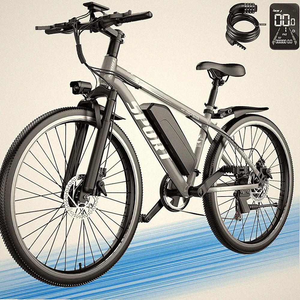 Electric Bike for Adults 1500W 26" Ebike, 25 MPH & 65 Miles Range, Dual Brakes