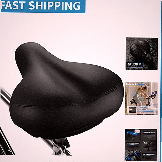 Ergonomic Bike Seat with Dual Spring Suspension - Perfect for Comfortable Rides