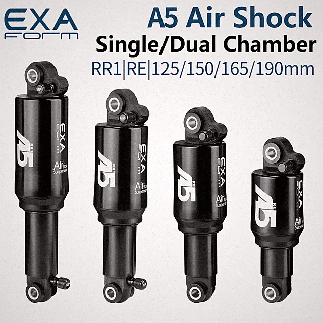 KS Dual Air Shock MTB Folding Bike Bicycle Scooter Rear Shock 125/150/165/190mm