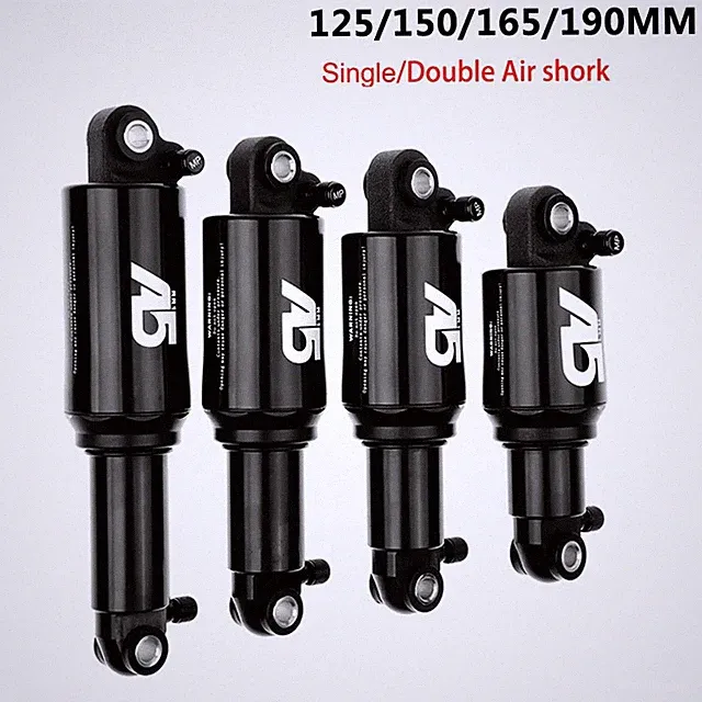MTB Bicycle Rear Shocks Single/Double Air Pressure Adjustable Shock Absorber