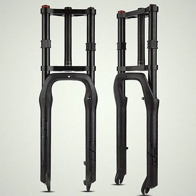 MTB Snow Fat Bike Double Shoulder Shock Fork 26 20er*4.0" Air Suspension Fork