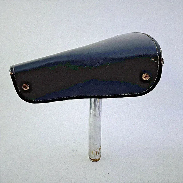 Vintage UKA Bicycle Saddle Seat Black Dual Spring Cruiser Seatpost 25.6mm B1
