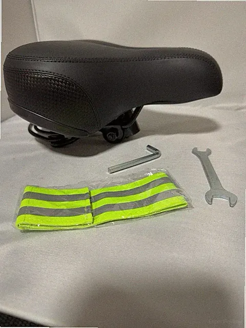 Wide Comfort Bicycle Seat Saddle Dual Spring Suspension Black Bike Seat